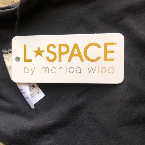 LSpace by Monica Wise Estella Classic Fit Black Bikini Bottom Women's Medium NWT - Picture 9 of 14